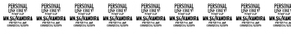 Download Kandira PERSONAL ExtraBlack Italic Font