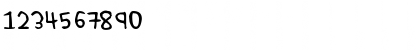 Download fisrtt Regular Font Numeric Preview