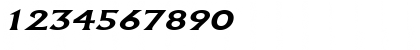 Download Flair Extended BoldItalic Font Numeric Preview