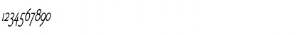 Download FletchThin Italic Font Numeric Preview