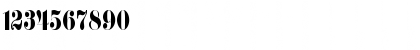 Download FloralCondensed Normal Font Numeric Preview