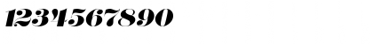Download FloralWide Italic Font Numeric Preview