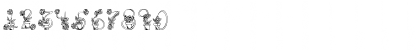 Download FlowerSketches Regular Font Numeric Preview