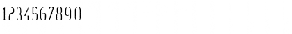 Download Fluid light Font Numeric Preview