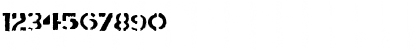 Download Flyerfonts Regular Font Numeric Preview