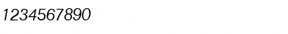 Download Focus-Light Italic Font Numeric Preview