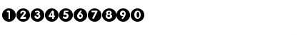 Download FolksCircleNegative Regular Font Numeric Preview