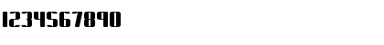 Download Forcible (BRK) Regular Font Numeric Preview