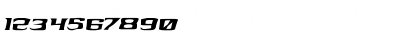 Download Kreature Kombat Staggered Italic Italic Font Numeric Preview