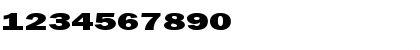 Download FrancisGothicExtended Normal Font Numeric Preview