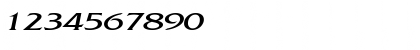 Download FrancoExtended Italic Font Numeric Preview