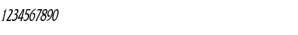 Download FrancoThin Italic Font Numeric Preview