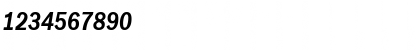 Download FranklinGothicCondH Bold Italic Font Numeric Preview