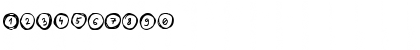 Download Letters in Circles Regular Font Numeric Preview