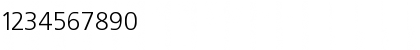 Download FreeSet Regular Font Numeric Preview