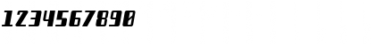 Download Freezer BTN Oblique Font Numeric Preview