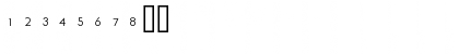 Download FTSymbol Regular Font Numeric Preview