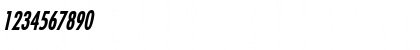 Download FujiCondensed BoldItalic Font Numeric Preview