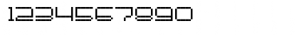 Download FULLERBTMP Regular Font Numeric Preview
