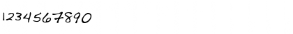 Download FultonsHand Regular Font Numeric Preview