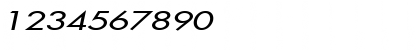 Download Fusi Extended Italic Font Numeric Preview