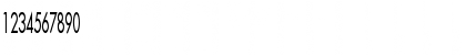 Download FusiThin Normal Font Numeric Preview