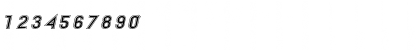 Download futile extraoutitalic Font Numeric Preview