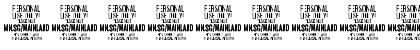 Download Mainland PERSONAL Black Font Numeric Preview