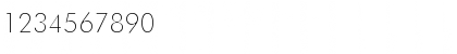 Download Futura Thin Normal Font Numeric Preview