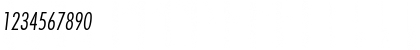 Download FuturaTLigCon Italic Font Numeric Preview