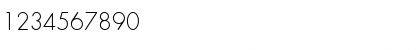Download FuturaTLigRo1 Regular Font Numeric Preview