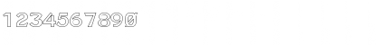 Download FZ BASIC 14 HOLLOW Normal Font Numeric Preview