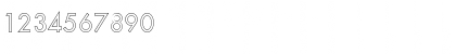 Download FZ BASIC 18 HOLLOW Normal Font Numeric Preview