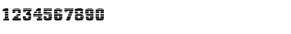 Download FZ BASIC 53 STRIPED Normal Font Numeric Preview