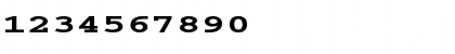 Download FZ BASIC 54 EX Bold Font Numeric Preview