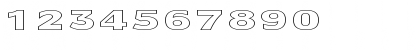 Download FZ BASIC 55 HOLLOW EX Normal Font Numeric Preview
