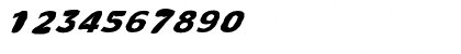 Download FZ BASIC 55 MANGLED ITALIC Normal Font Numeric Preview