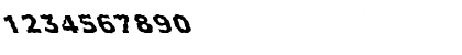 Download FZ BASIC 55 WAVEY LEFTY Normal Font Numeric Preview