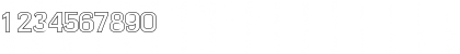 Download FZ BASIC 58 HOLLOW Normal Font Numeric Preview