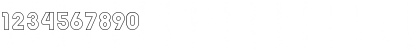Download FZ BASIC 7 HOLLOW Normal Font Numeric Preview