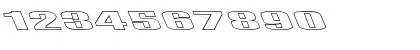 Download FZ BASIC 9 HOLLOW LEFTY Normal Font Numeric Preview