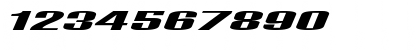 Download FZ BASIC 9 ITALIC Normal Font Numeric Preview