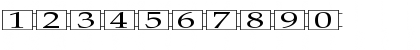 Download FZ BORDERS 19 EX Normal Font Numeric Preview