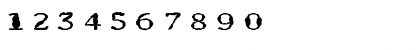 Download FZ DIGITAL 1 MANGLED EX Normal Font Numeric Preview