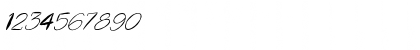 Download FZ HAND 1 MANGLED ITALIC Normal Font Numeric Preview