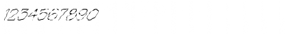 Download FZ HAND 1 WAVEY ITALIC Normal Font Numeric Preview