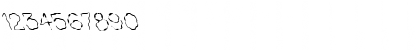 Download FZ HAND 1 WAVEY LEFTY Normal Font Numeric Preview