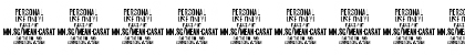 Download Mean Casat Fat PERSONAL USE Regular Font Numeric Preview