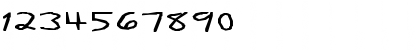 Download FZ HAND 11 EX Normal Font Numeric Preview