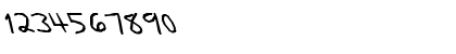 Download FZ HAND 11 LEFTY Normal Font Numeric Preview